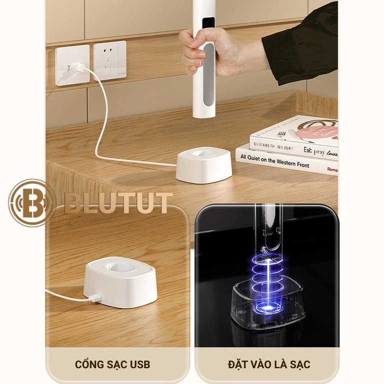 Vợt muỗi Weidasi cao cấp có màn hình led hiển thị % pin