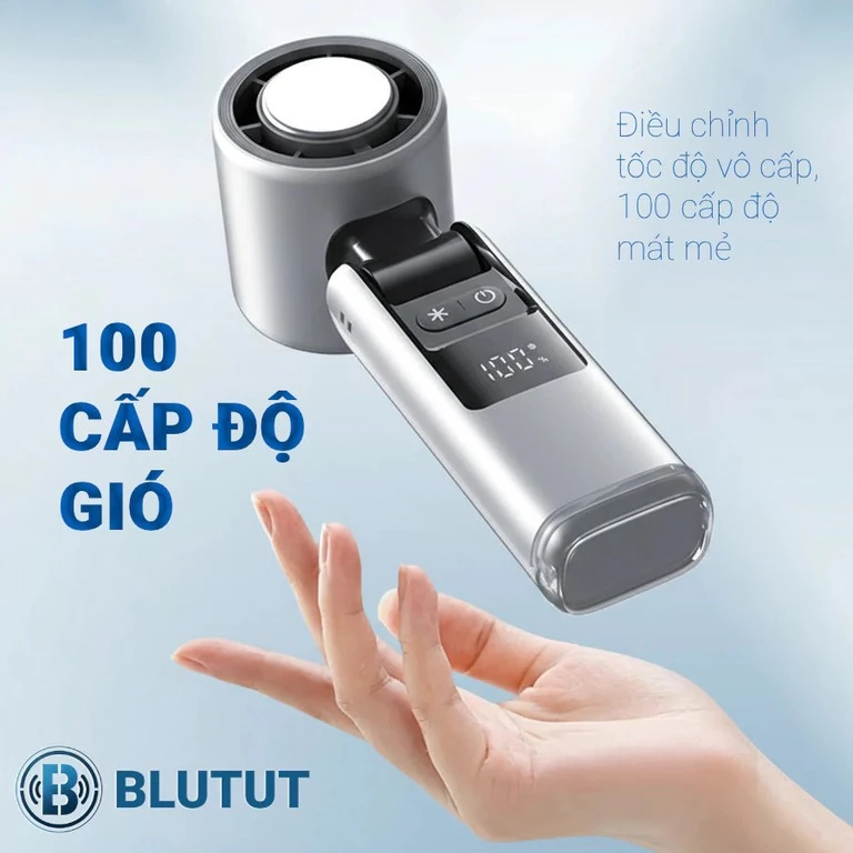 Quạt Cầm Tay Tiện Lợi - Gió Mạnh và Có Sò Lạnh Làm Mát Cực Nhanh