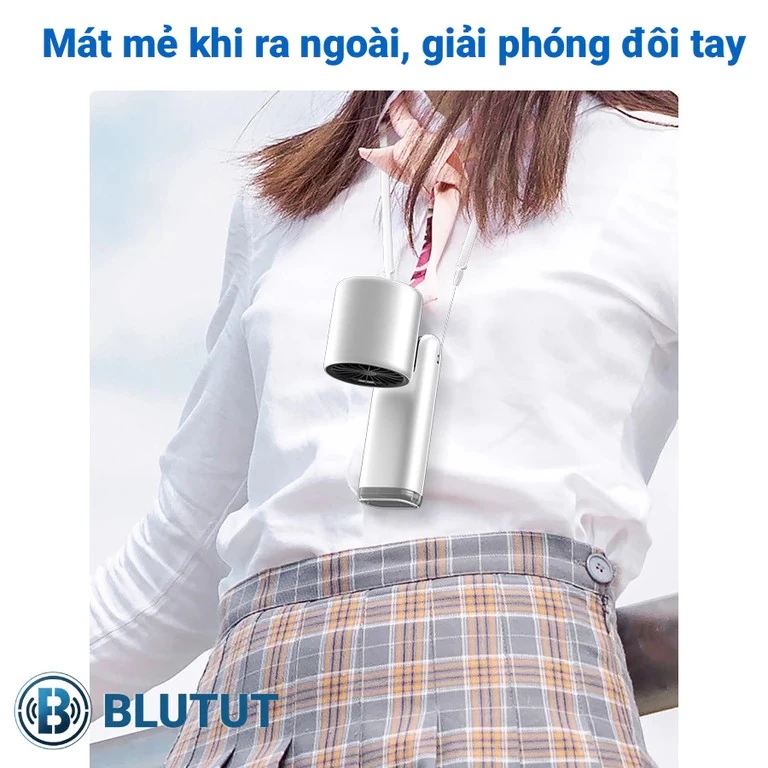 Quạt Cầm Tay Tiện Lợi - Gió Mạnh và Có Sò Lạnh Làm Mát Cực Nhanh