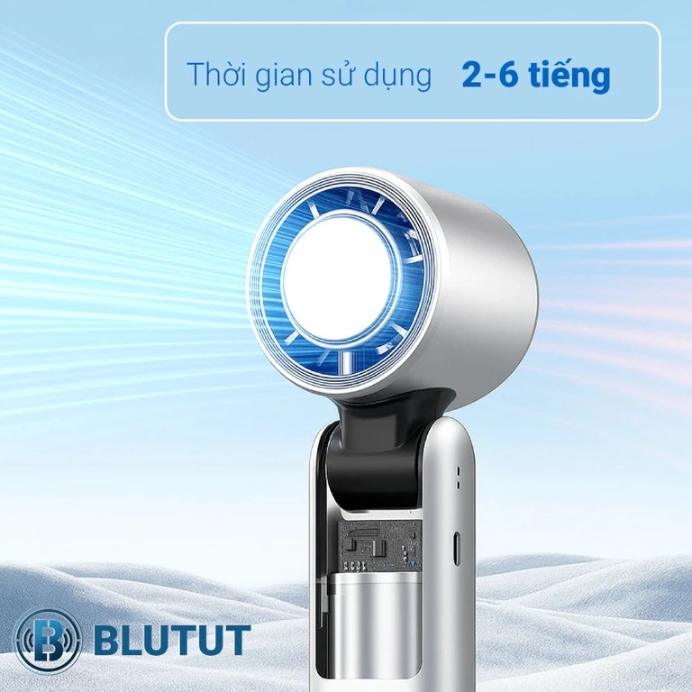 Quạt Cầm Tay Tiện Lợi - Gió Mạnh và Có Sò Lạnh Làm Mát Cực Nhanh